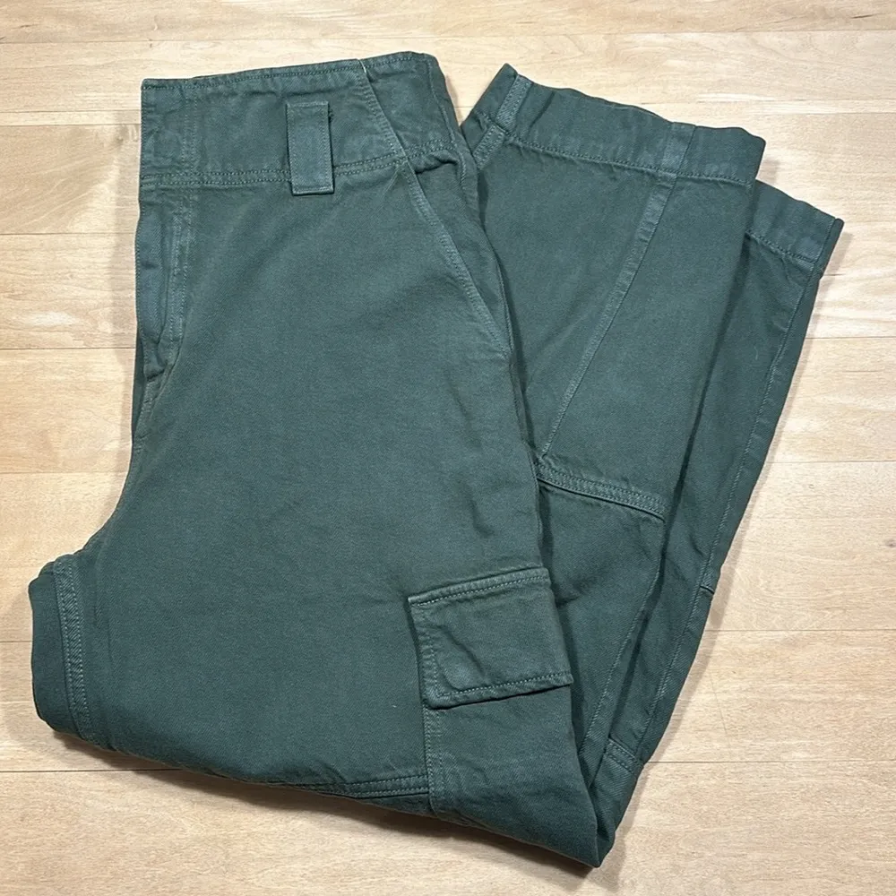 ÉTICA Juni Relaxed Cargo Pants in Forest Sz 28 Green - Image 3