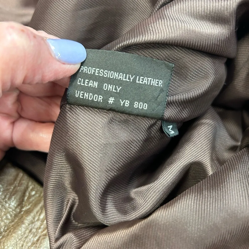 WINLIT 100% Leather & Suede Jacket Brown Lined EUC Rugged Size M - Image 14