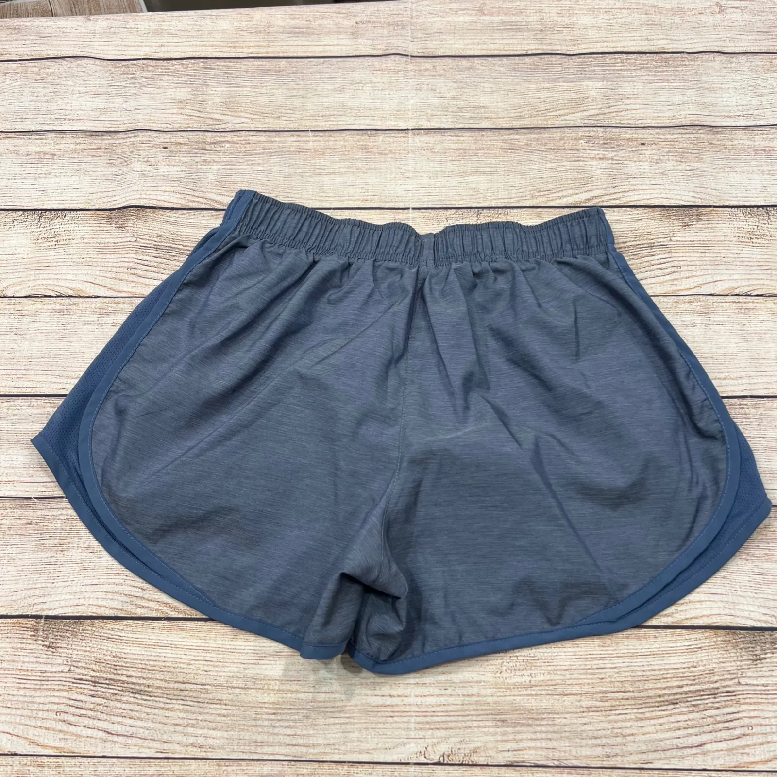 Nike Dri Fit Women Running Shorts Blue Athletic Gym Workout Size M - Image 5