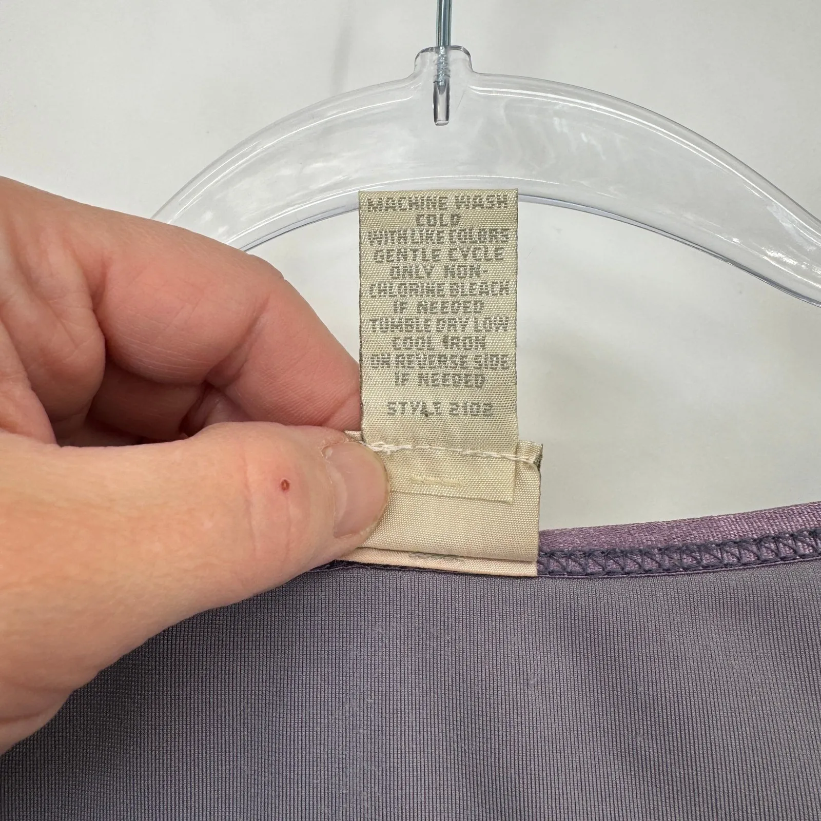 Vintage J. Jill Velour Top Womens Medium 3/4 Sleeve Scoop Neck Lavender Purple - Image 6