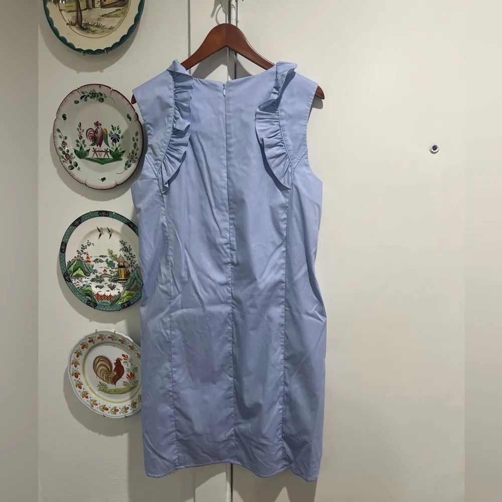 Marceille Marigot Blue Sun Dress Size L - Image 5