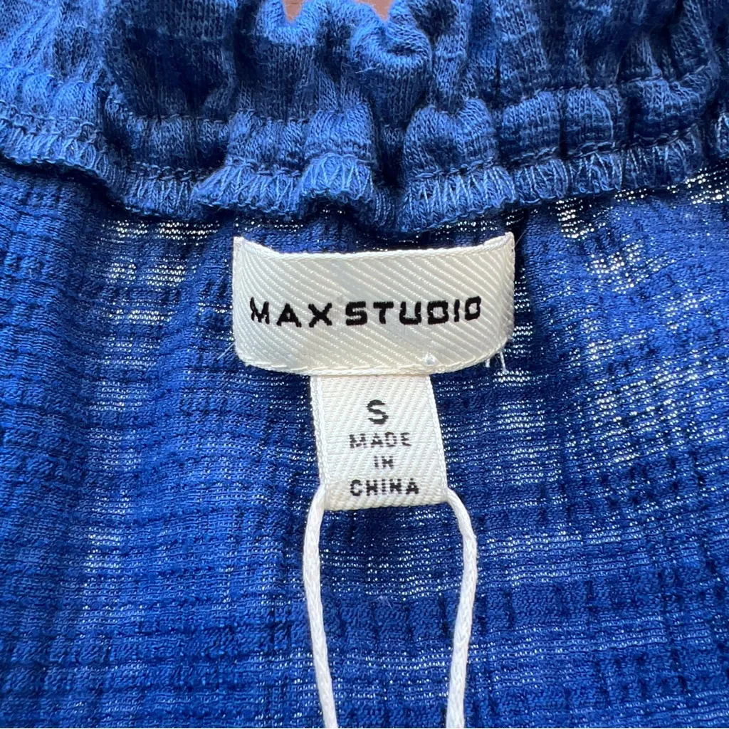 Max Studio Womens Sleeveless Tiered Cobalt Shift Dress W/Tassel Tie,MSRP:$98|SML - Image 11