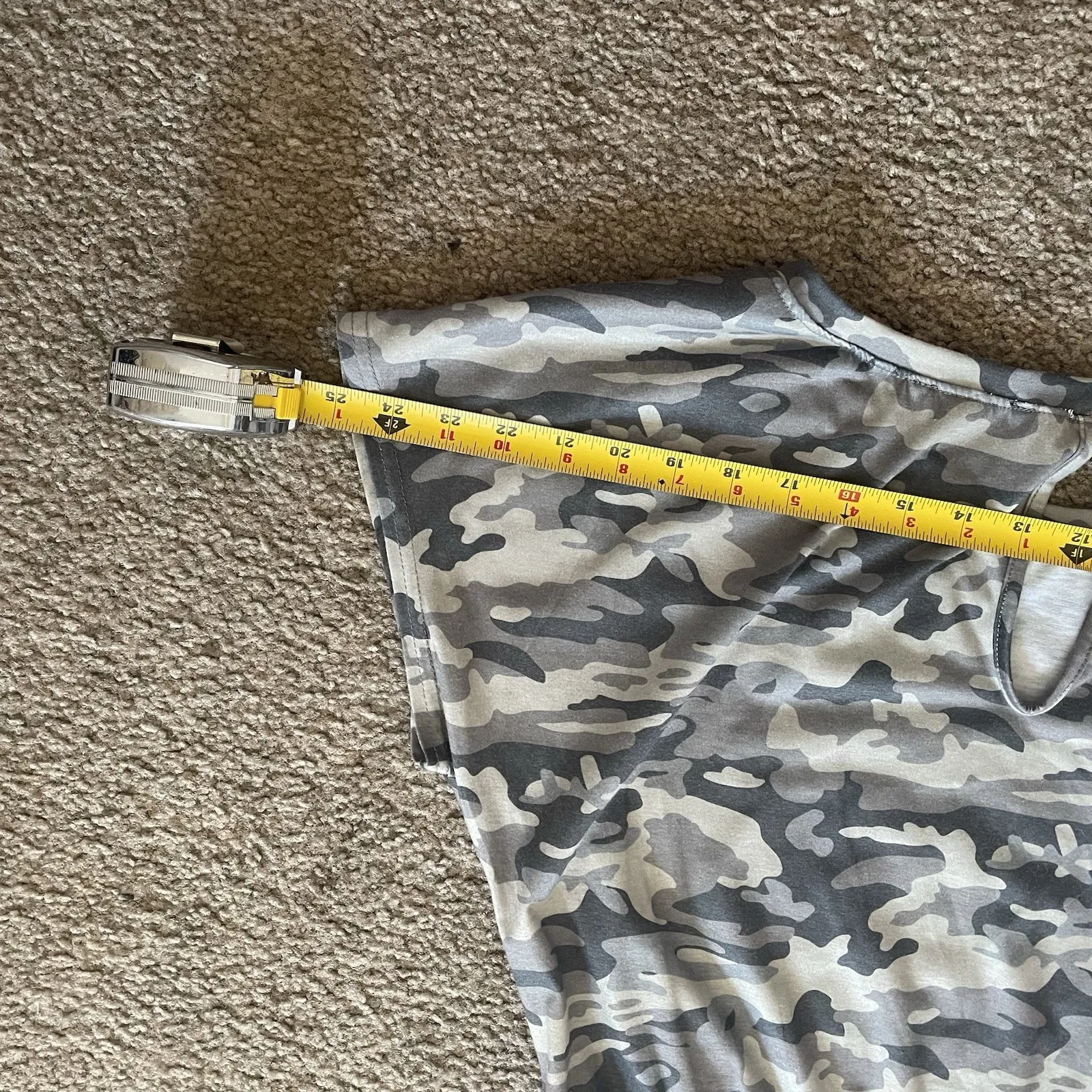 PrettyGarden Camo Jumpsuit M Gray Jogger Style Drawstring Waist Comfy Casual - Image 9