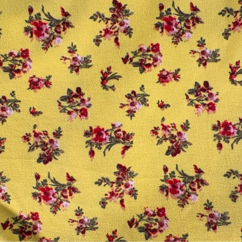 Lulus Floral Bodysuit Women’s Medium Yellow Girlhood Whimsical Cottagecore NWT - Image 8