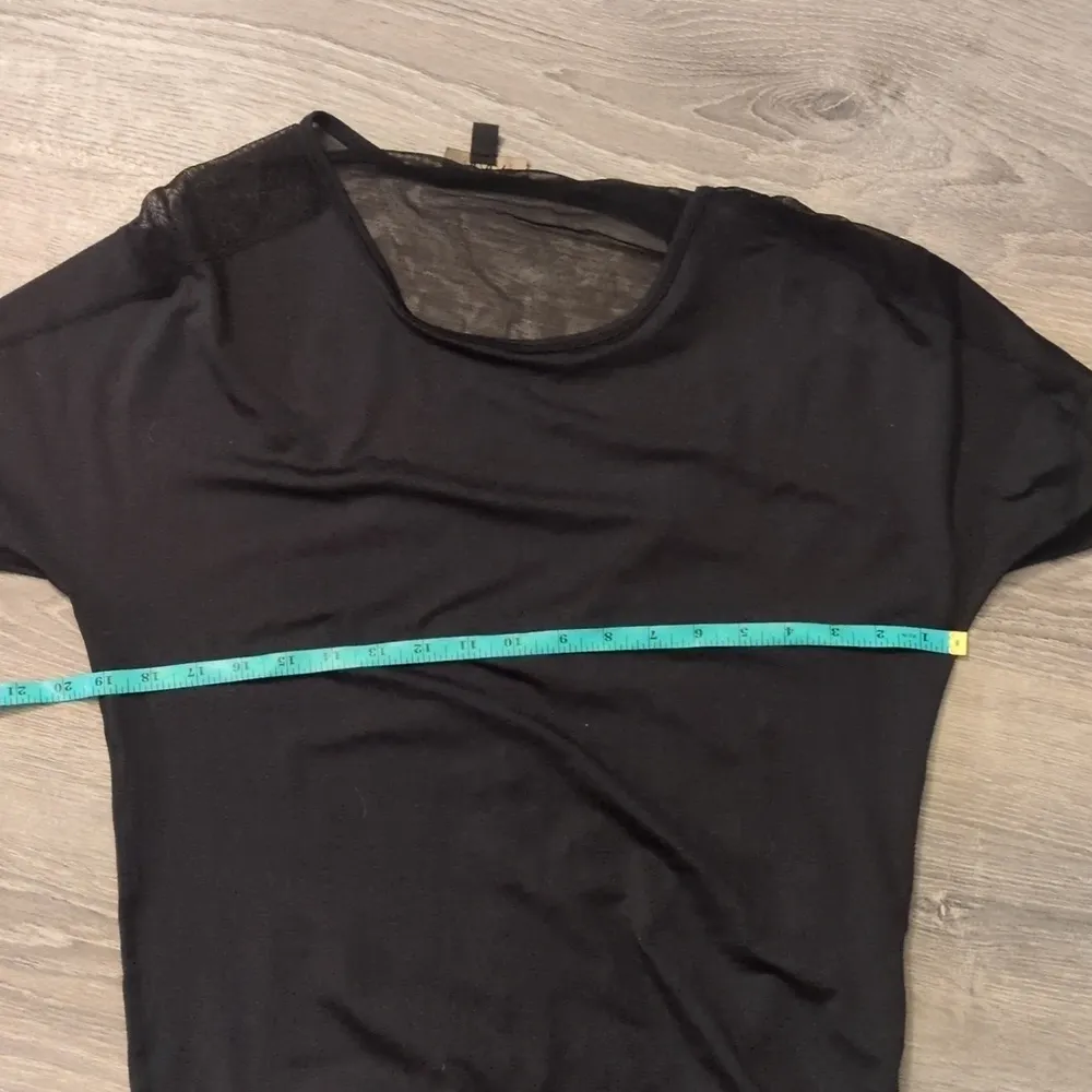 Alala oversized black mesh 1/2 sleeve top size XS - Image 8