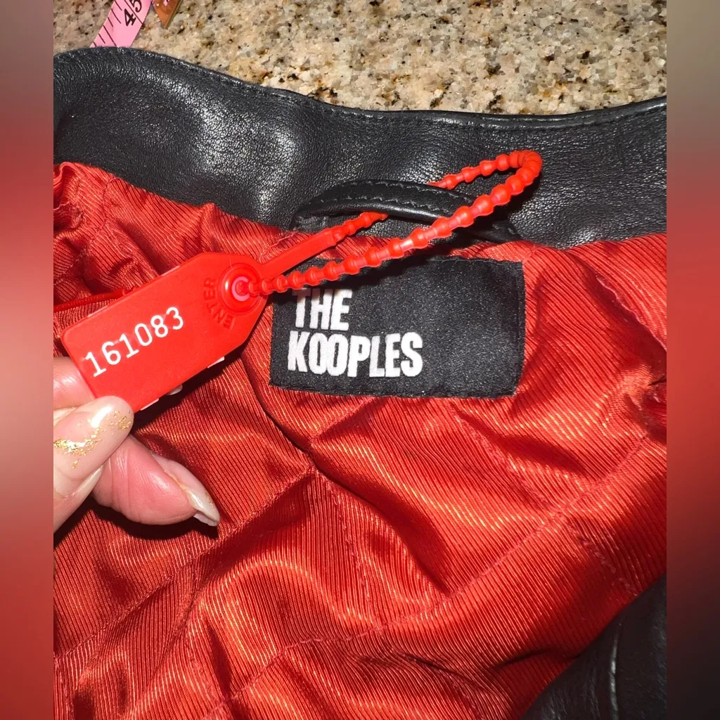 The Kooples Leather Moto Jacket – Black Color NEVER WORN – NWT – Size 3 (L) - Image 16