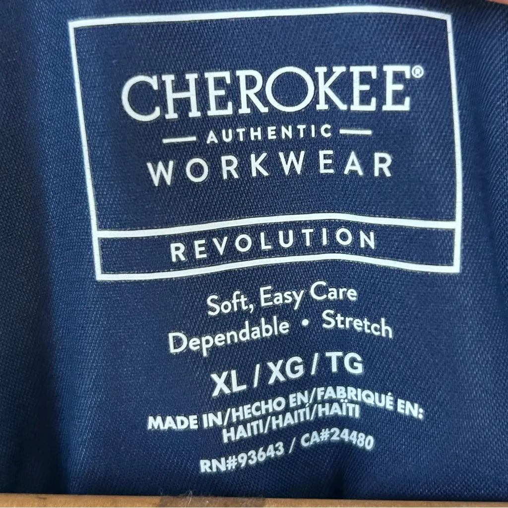 Navy Blue V-Neck Scrub Top - Image 4