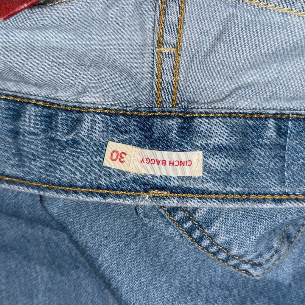 NWT Levi’s Cinch Baggy Women’s Jeans 30 x 31 Invested Indigo High Rise Wide Leg - Image 10