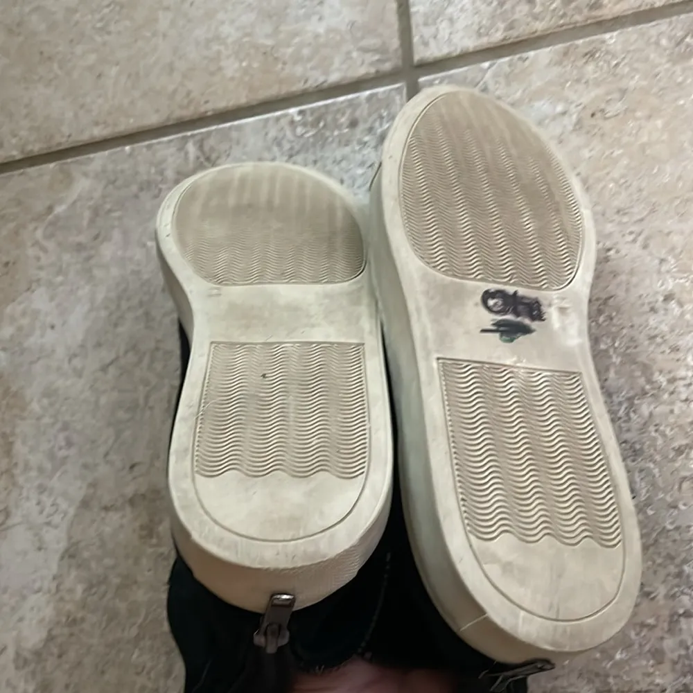 Common Projects Tournament Suede and Shearling High Top Sneakers Black Size 5 - Image 10