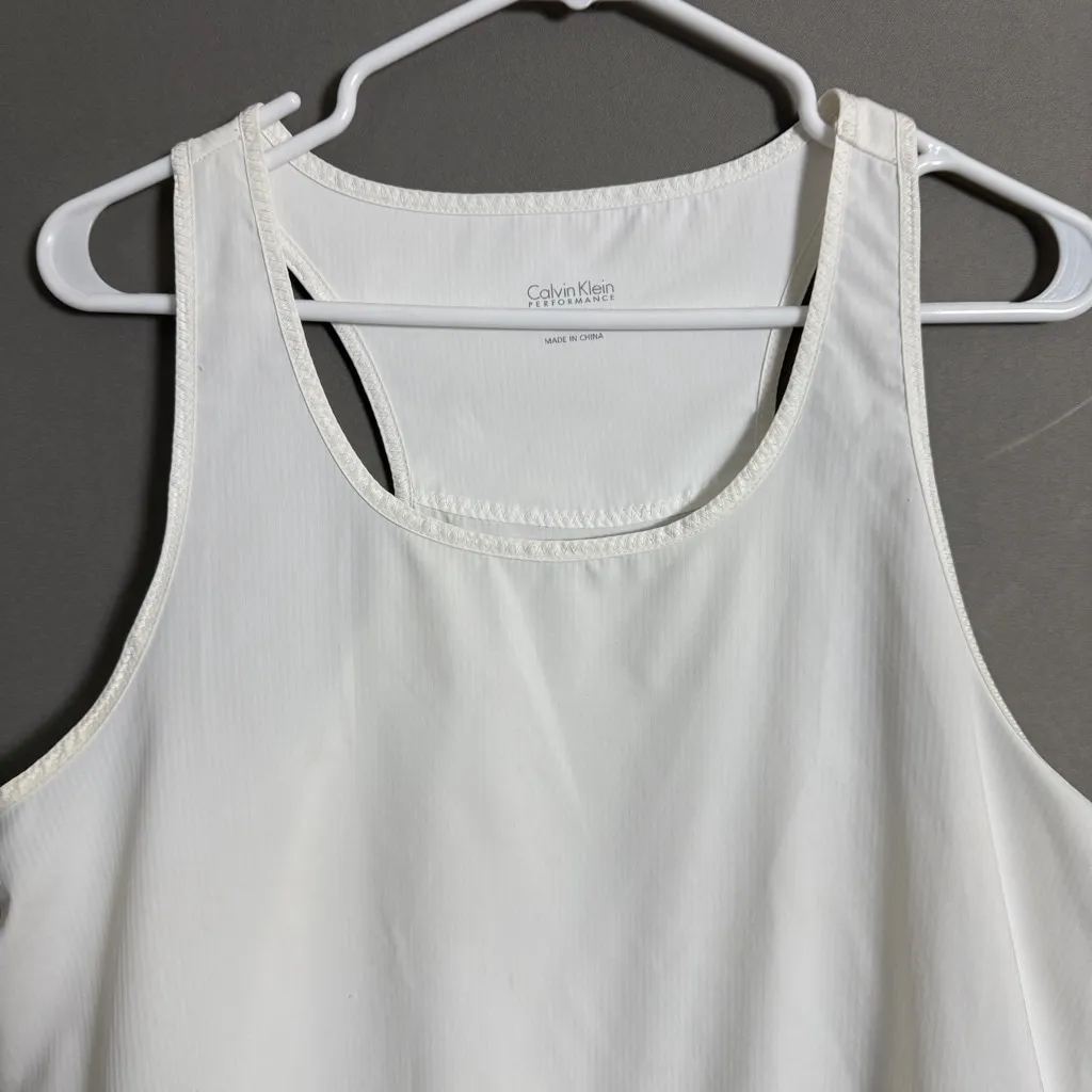 Calvin Klein‎ sz M white athletic tank top - Image 9