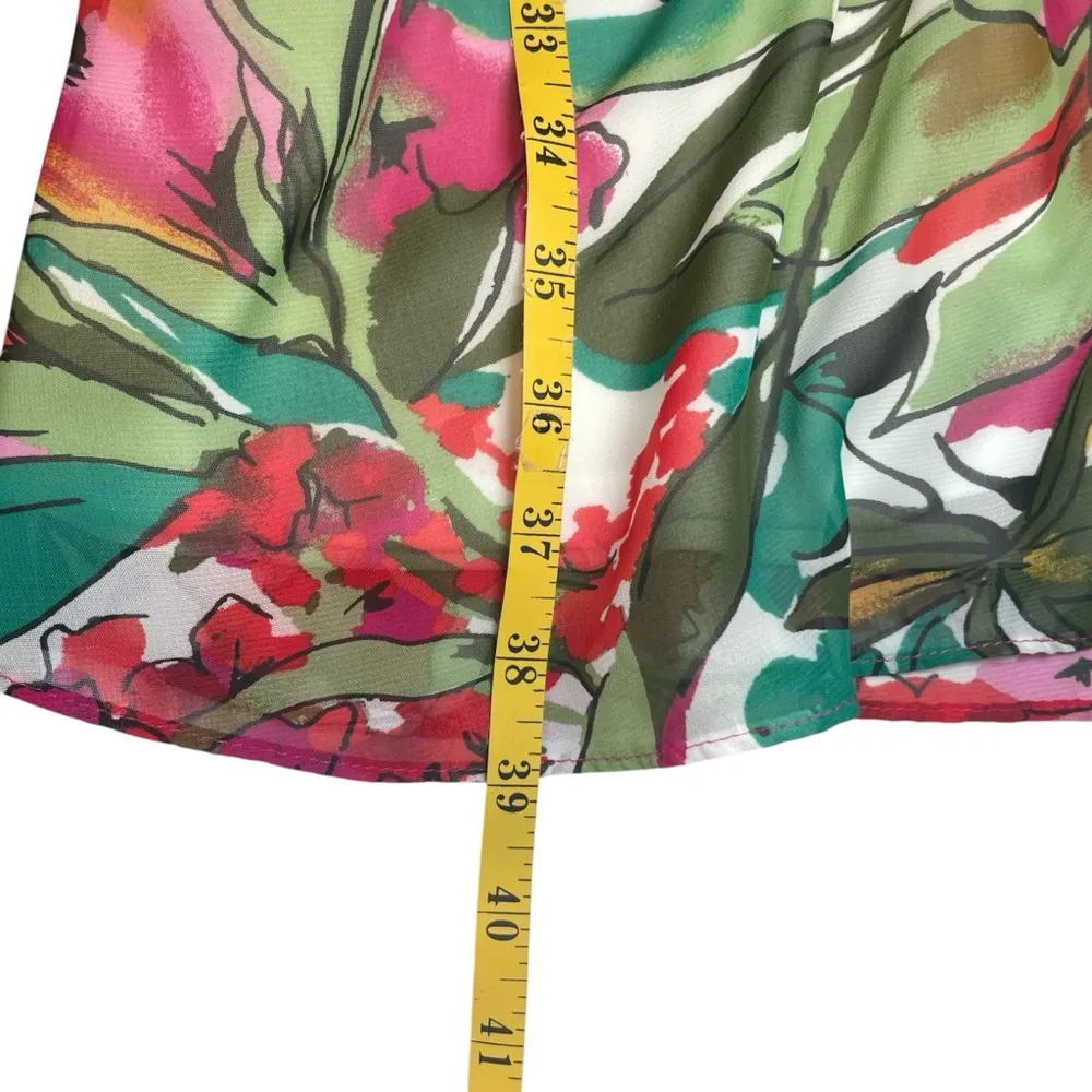 Nine West Tropical Floral Dress Size 14 NWT Wedding Guest Event Party Cruise - Image 9