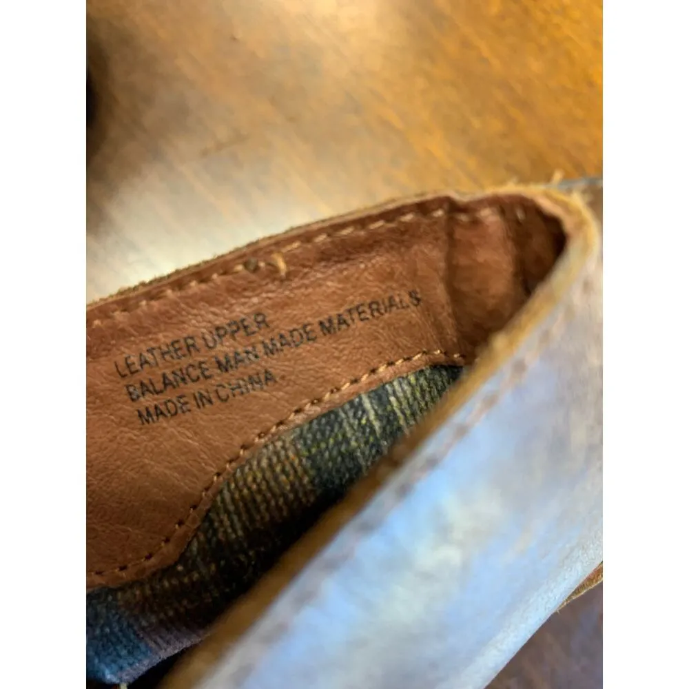 Born Brown Leather Ankle Boot Women 6 Fringe Grunge Western Cowgirl Witch Hobbit - Image 3