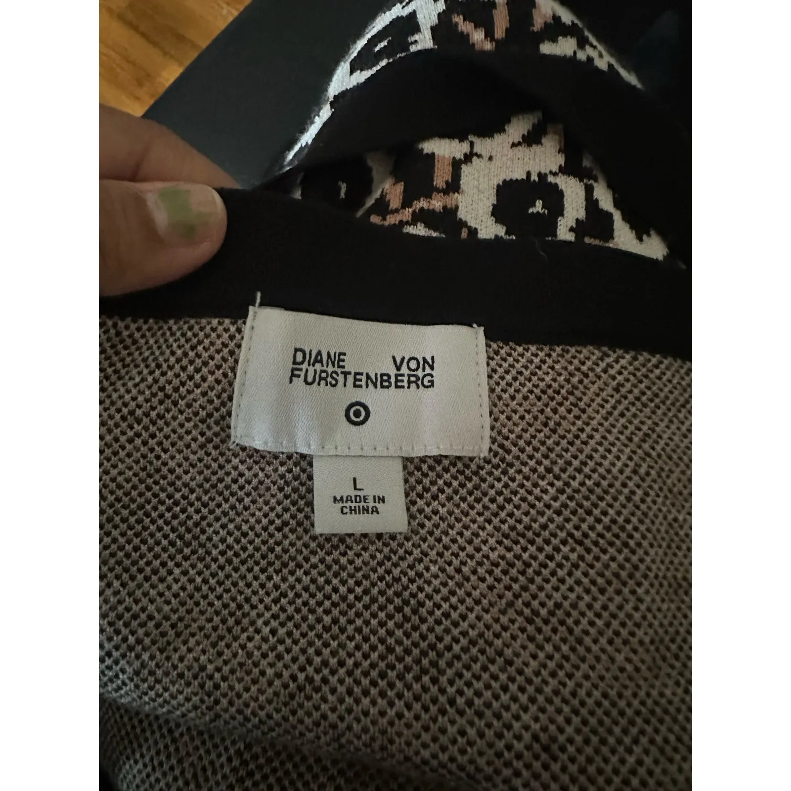 Diane von Furstenberg x Target Halter Tie Neck Poppy Sweaterknit Midi Dress. - Image 8