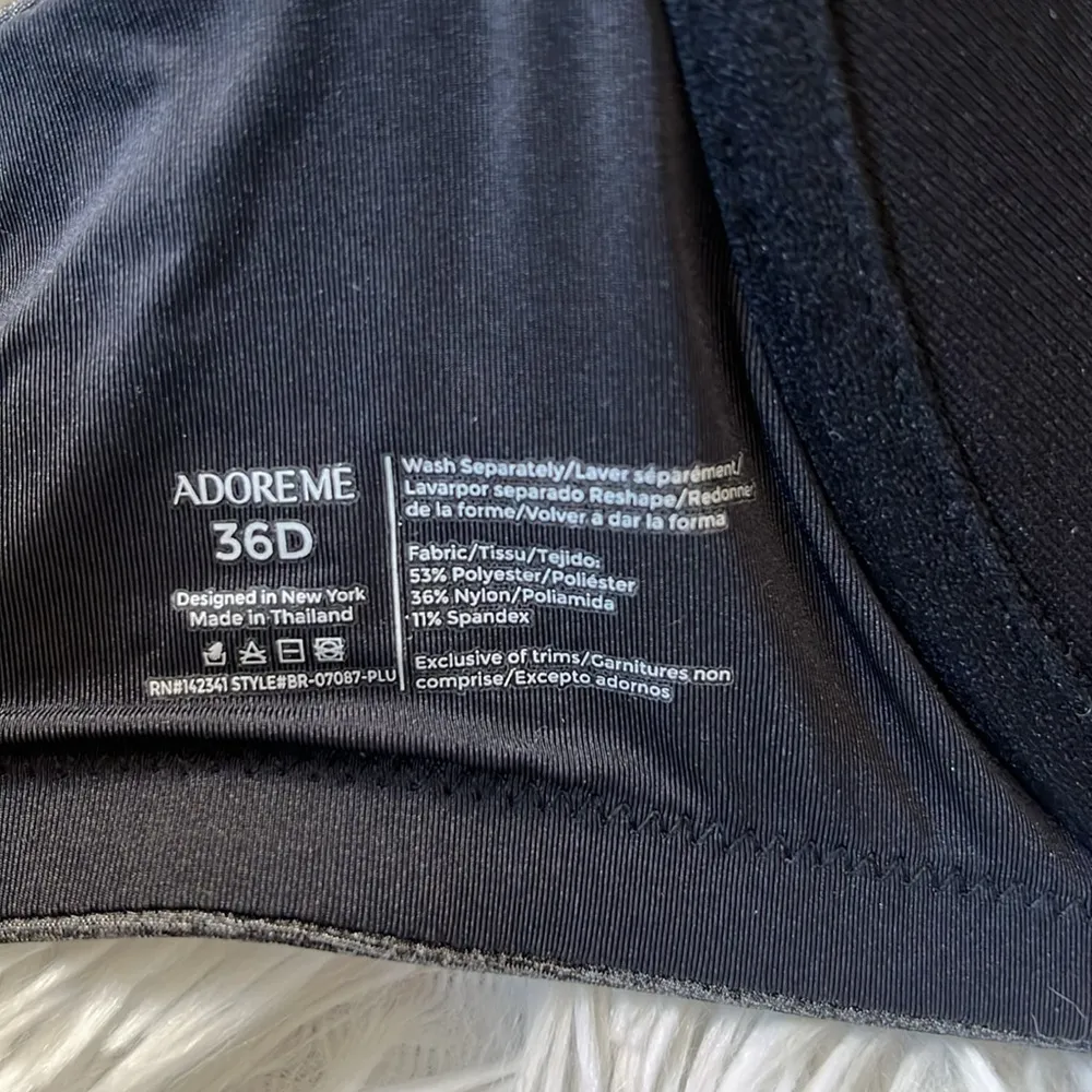 Adore Me Women’s Push up bra in Jet black size 36D - Image 5