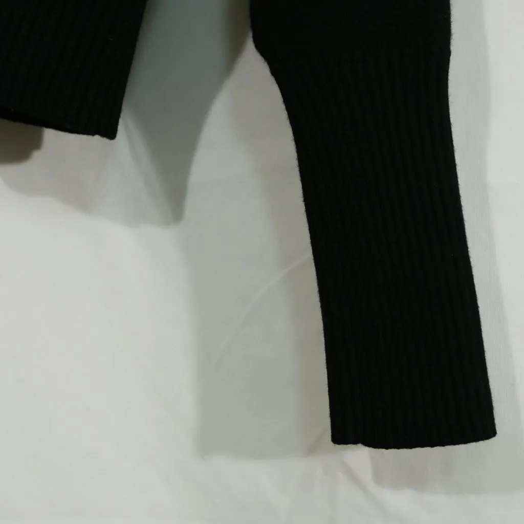 Zara Women’s Black Button Front Cardigan Sweater Size S Shawl Collar - Image 7