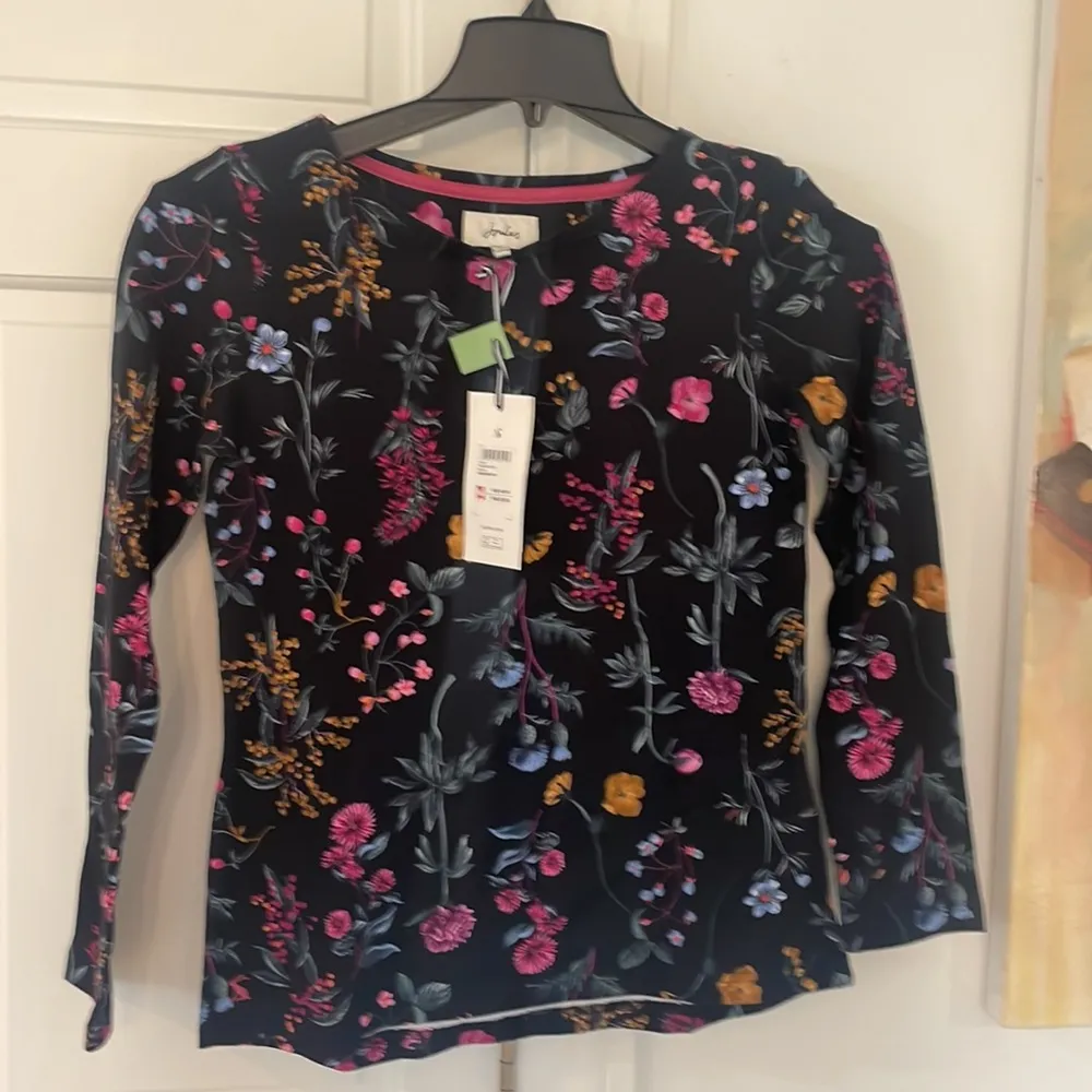 NWT NEW Joules Harbour Print Long Sleeve US size 4 🥰 Black - Image 6