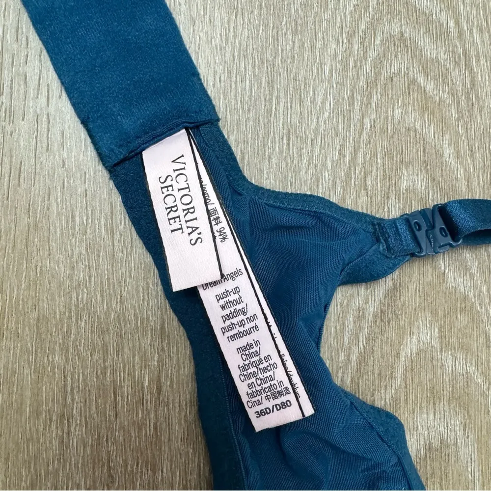 Victoria's Secret Dream Angel Wicked Unlined Teal Lace Bra - Image 7