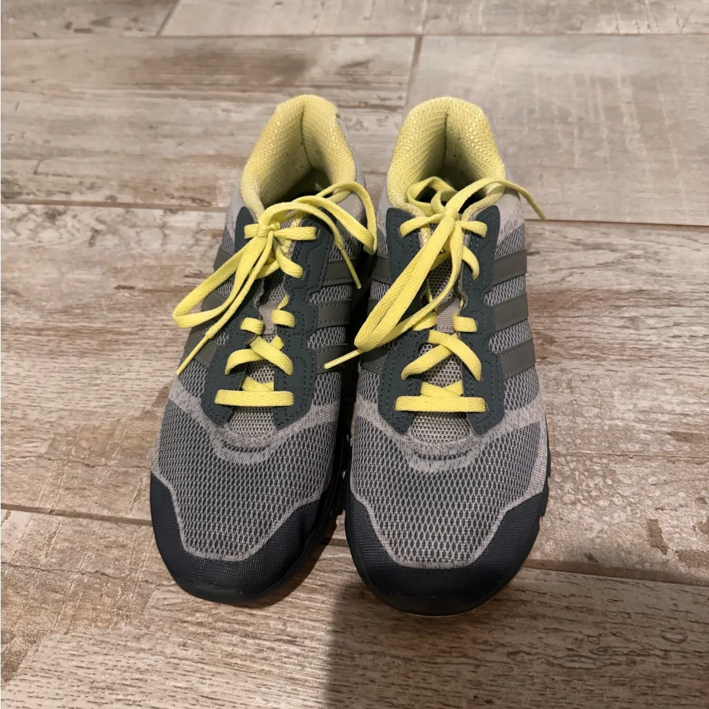 Gray and Yellow Adidas Adiprene Sneakers - Image 2