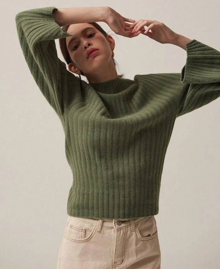 Ribbed Slim Knit Top NWT - Image 2