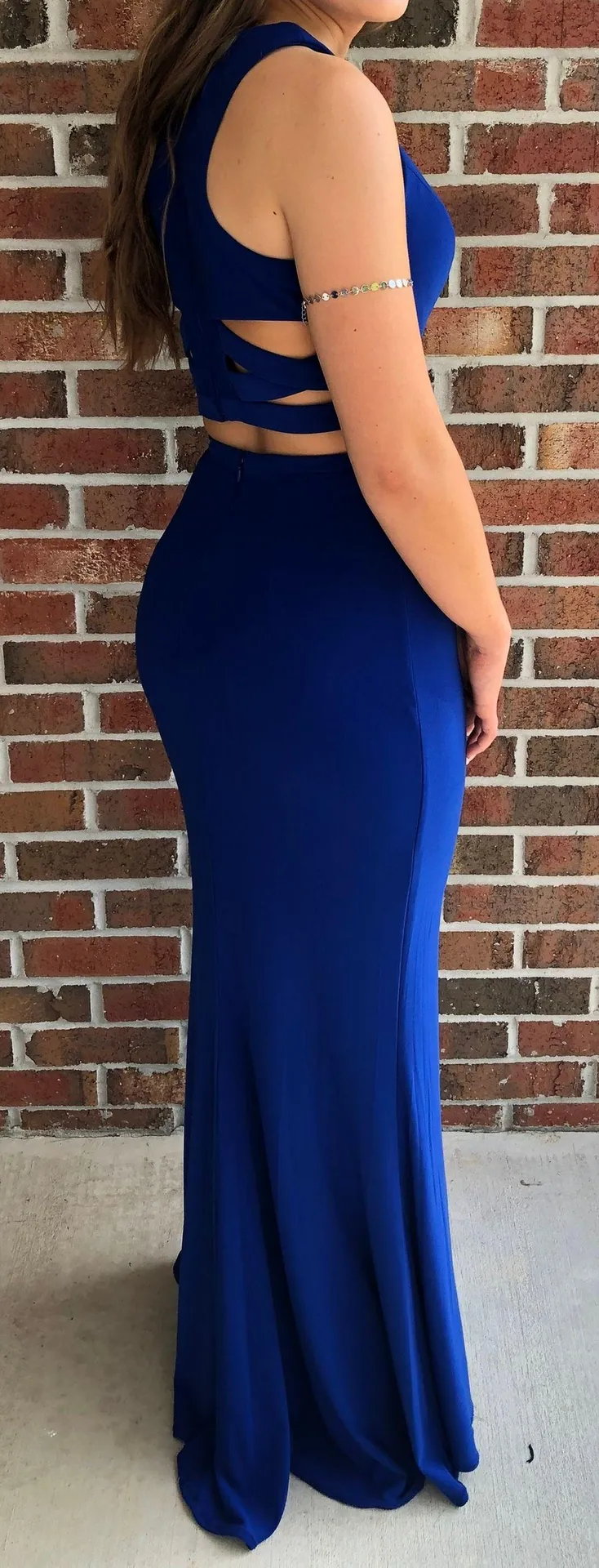 Prom Dress Blue Size 00 - Image 2