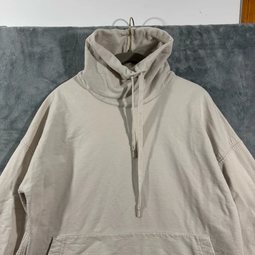 MM LaFleur Harris Cowl Neck Pullover‎ Beige Cream Sweatshirt Medium - Image 3