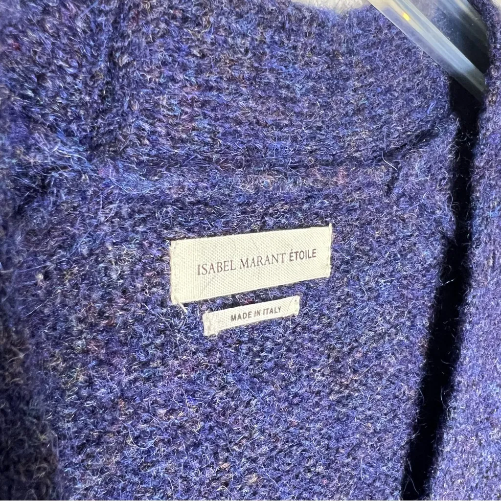 Isabel Marant Etoile Mohair Cardigan Sweater Oversized Sz 42 /XL - Image 4