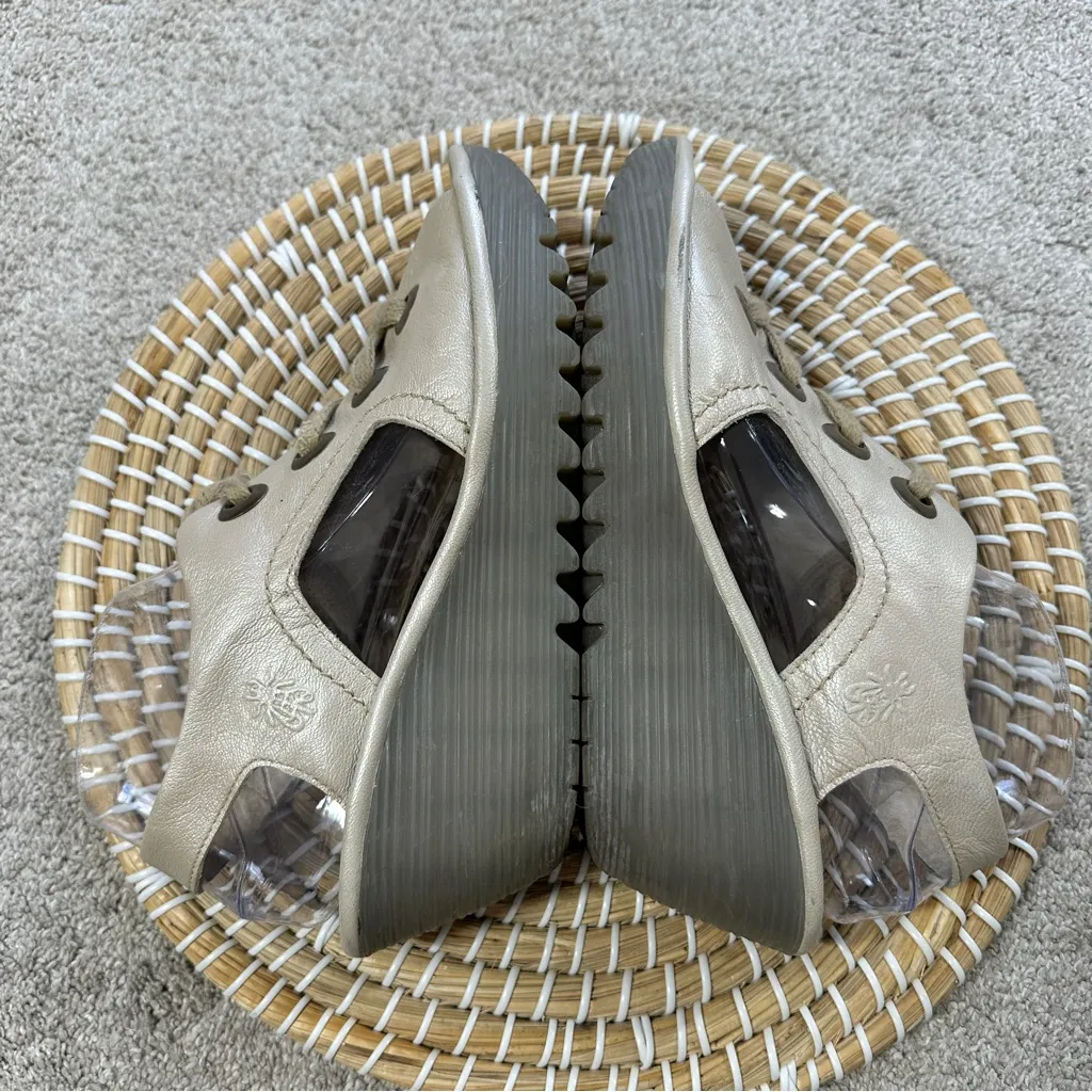 Fly London Women’s Ylva Lace Up Slingback Metallic Sandals Wedge Heel 39/US 8.5 - Image 6