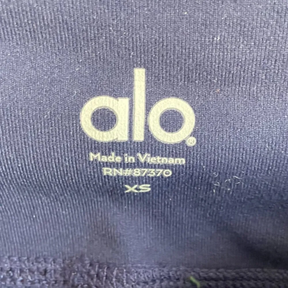 NWT Alo Yoga Rich Navy Major Moto Leggings - Image 5