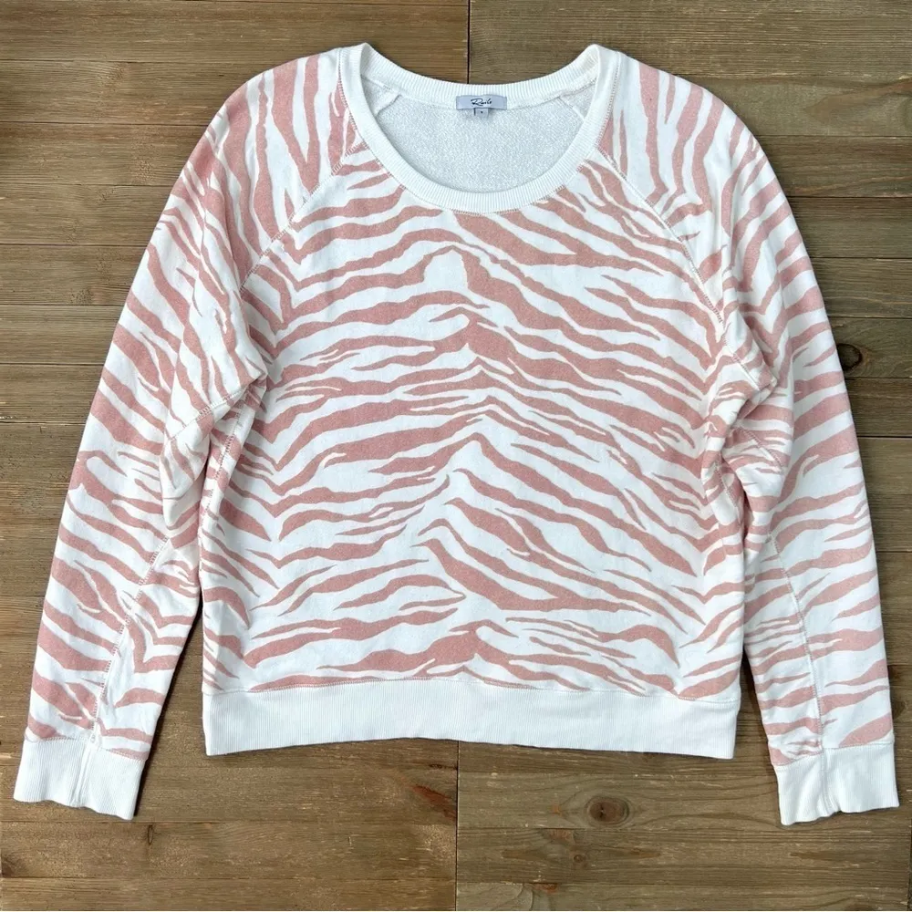 Rails Theo Sweatshirt in Blush Tiger Stripes - Image 3