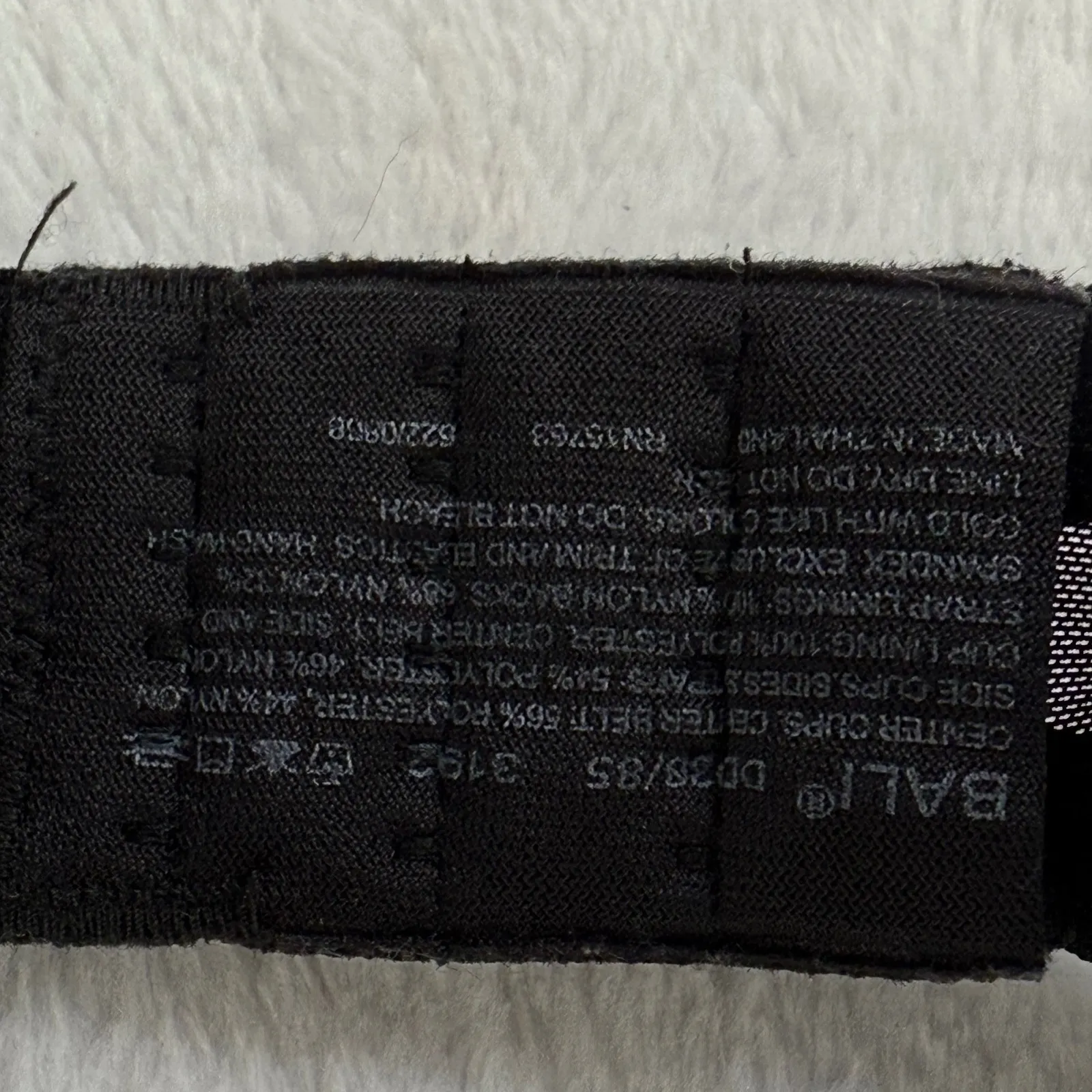 Bali Lace Black Rose‎ 38DD Bra Underwire Full Coverage Wireless Comfort - Image 2