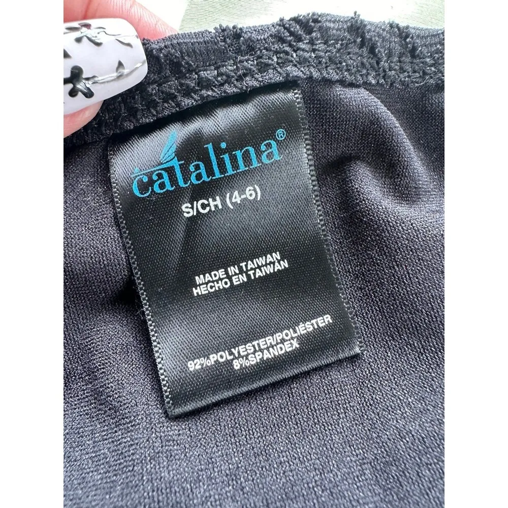 Catalina Lace Crochet Lined Adjustable Removable Straps Tankini Bandini Bikini S - Image 9