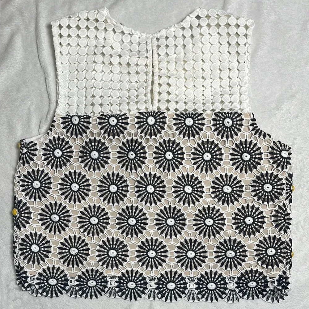 Endless Rose Black and White Boxy Cropped Tank - Image 5