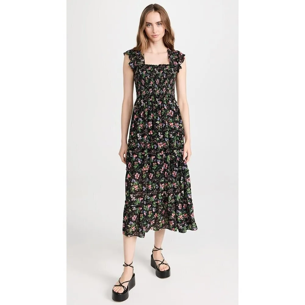 💕HILL HOUSE HOME💕 The Ellie Nap Dress ~ Berry Floral Print Small - Image 3