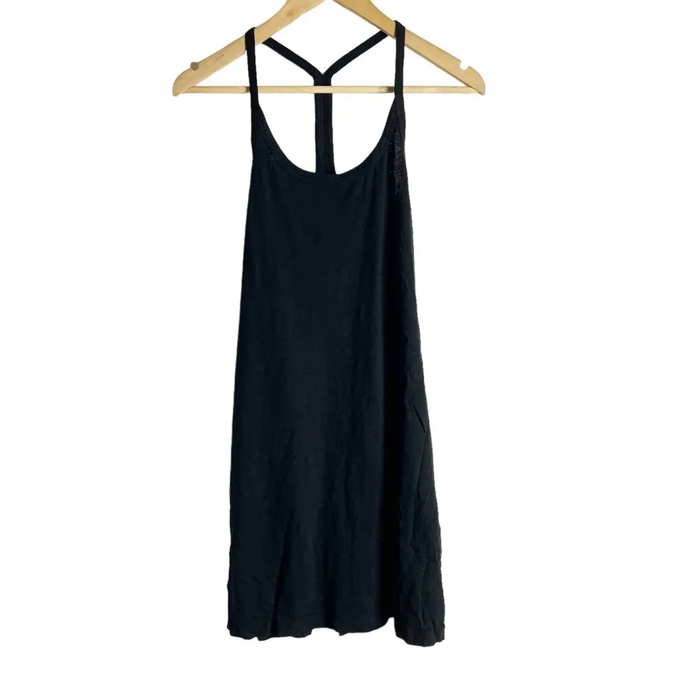J.Crew Black Relaxed Cotton Slub Sleeveless Tank Mini Dress Size Small - Image 4