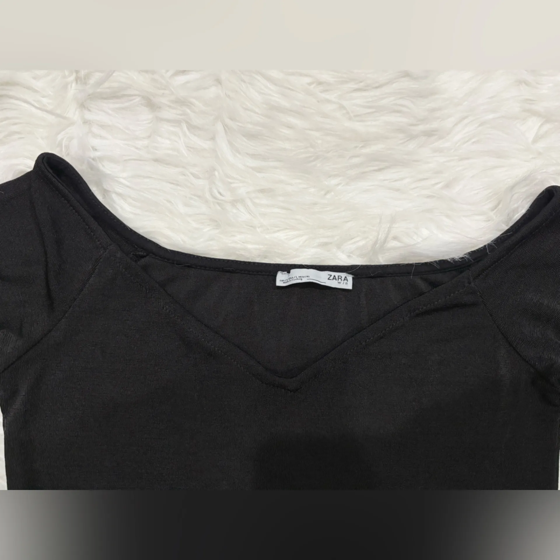 Zara Elegant Black Bodysuit Size S - Image 5