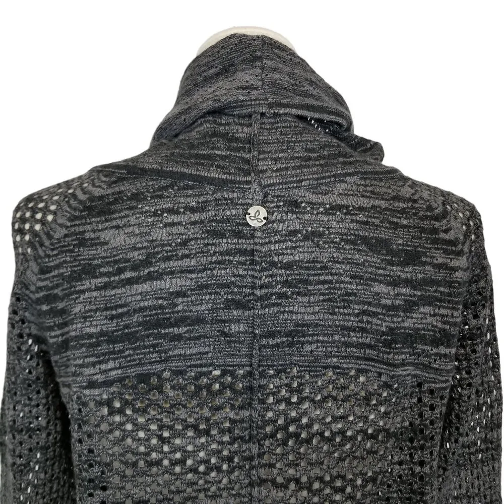 Prana Cedar Cowl Neck Pullover Sweater Gray Small - Image 5