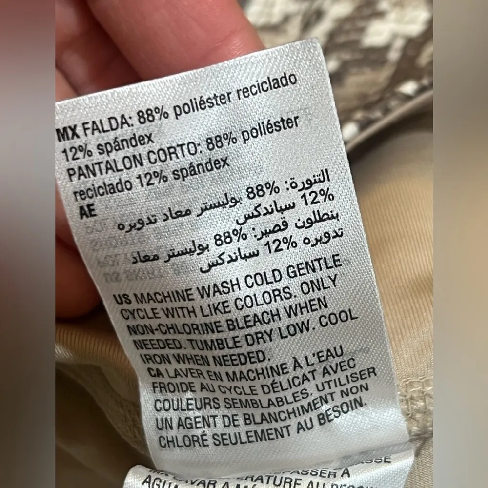 ID Ideology Women's Snake Tiered-Flounce skirt short under size XS - Image 8