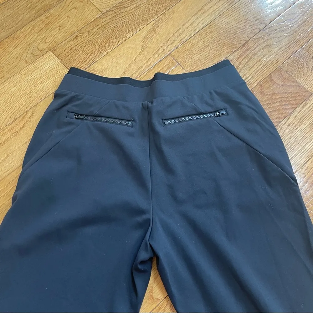 Athleta Venice Pintuck Pant Women's XS Black Stretch Pull On Tapered Leg Cropped - Image 9