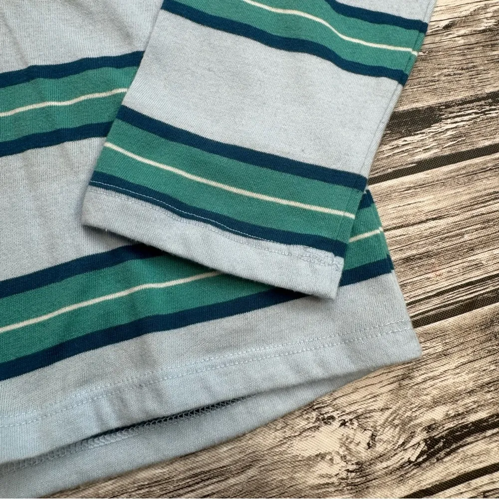 SO Womens Striped Long Sleeve T Tee Shirt XL Extra Large Blue Teal White NWT NEW - Image 7