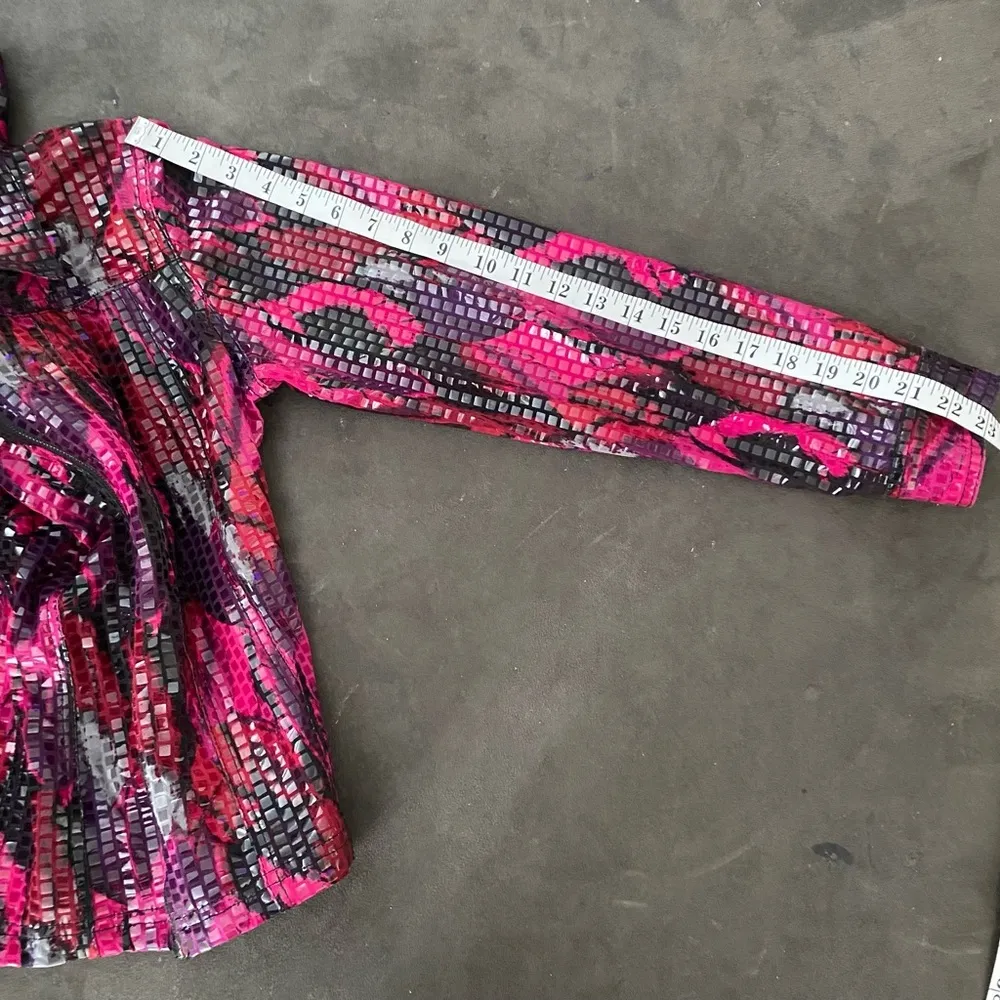 Rudy Rd Shimmery Jacket with full front zipper Black Size 8 - Image 7