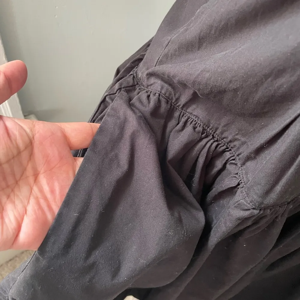 Norma Kamali Black Retro Style drop waist Shirt Dress - Image 2