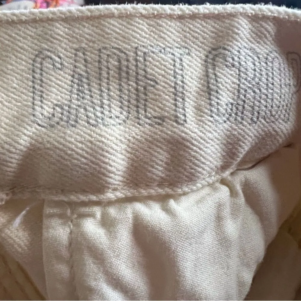 Madewell Cadet Crop Cargo Pants‎ Size 24 White - Image 10