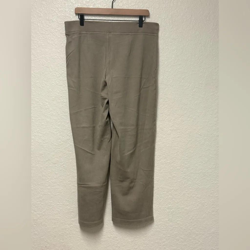 EILEEN FISHER Taupe Sweatpants Size Large - Image 3