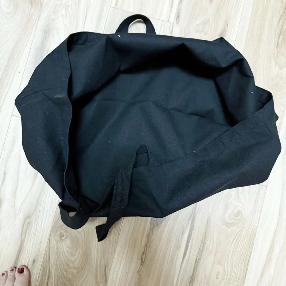 HAUTE MESS | Extra Large Oversized Canvas Black White Overnight Weekender Bag - Image 7