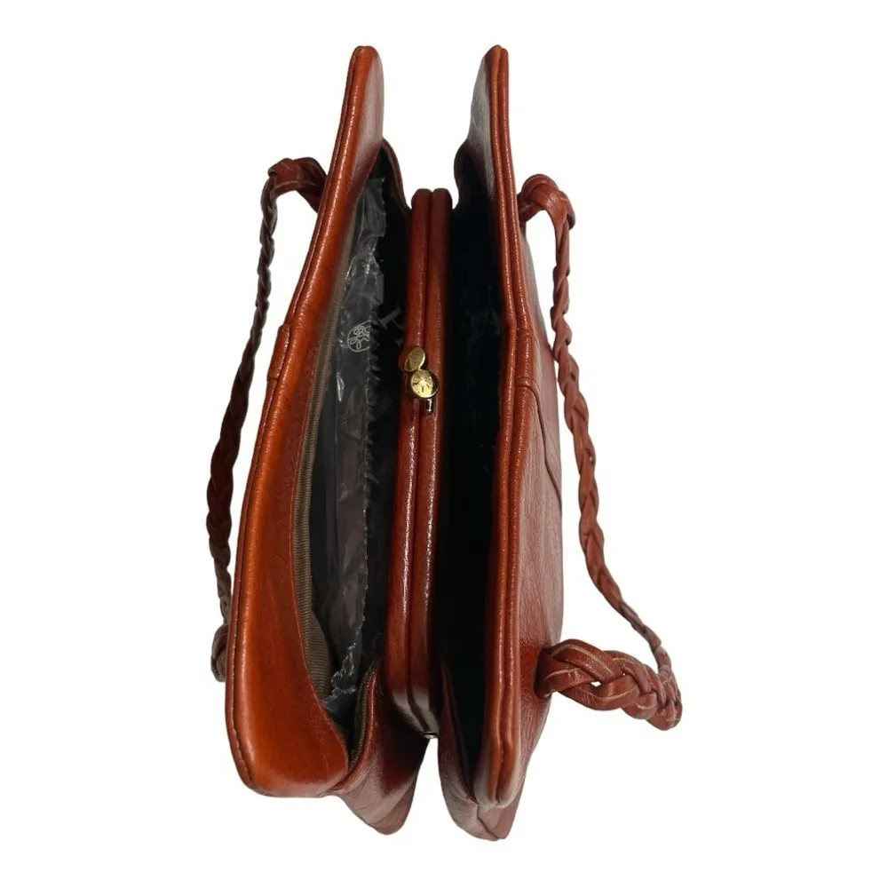 Vintage Jane Shilton Brown Leather Handbag, England, 1970's - Image 5