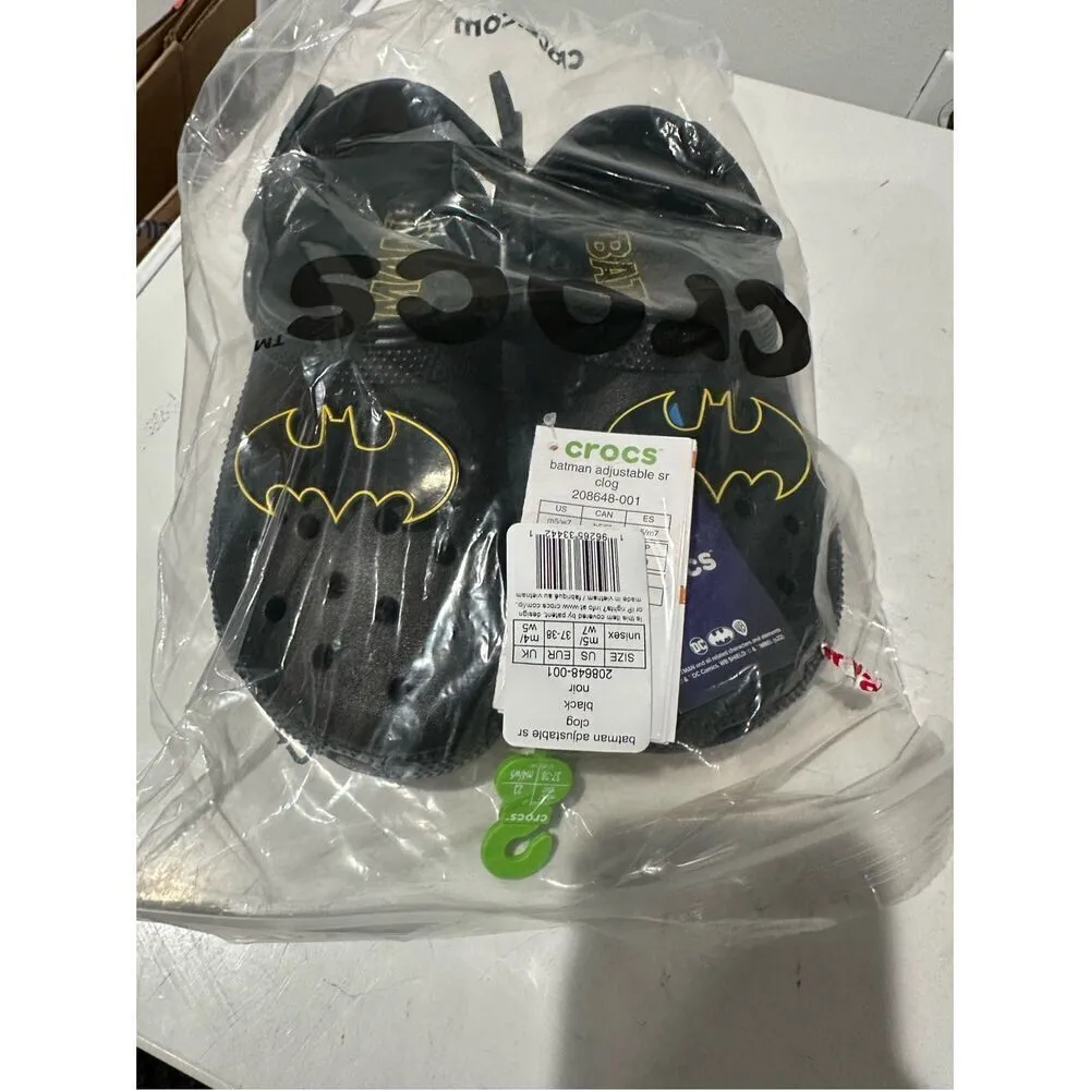 Crocs Batman Limited Edition DC Black Adjustable Clog Men’s 5 Women’s 7 Unisex - Image 5