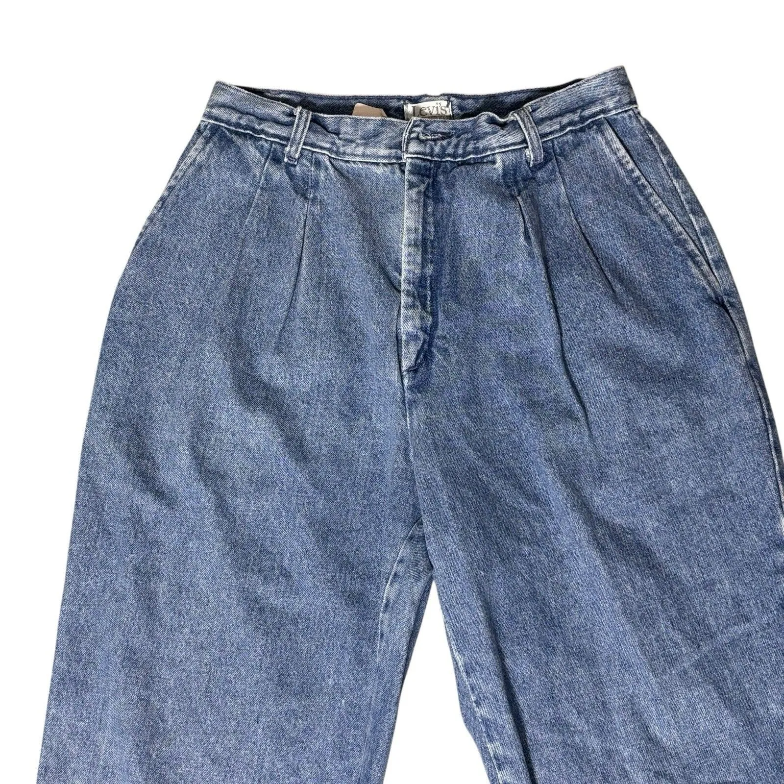 Vintage Levi's Sportswear High Rise Mom Jeans Denim Pants Size 10 Womens Pleated - Image 2