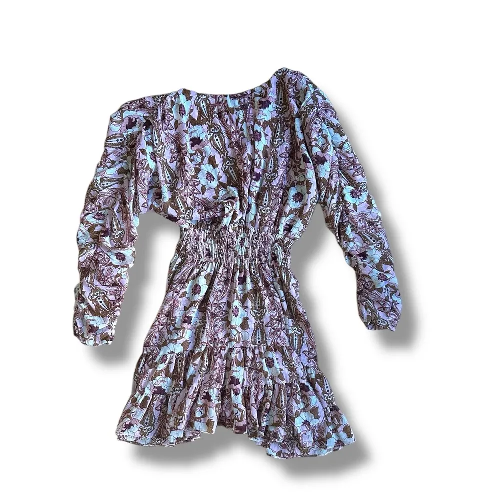 NWT MISA LOS ANGELES Chiara Dress San Lorenzo Flora Size Small Brown Tan - Image 11