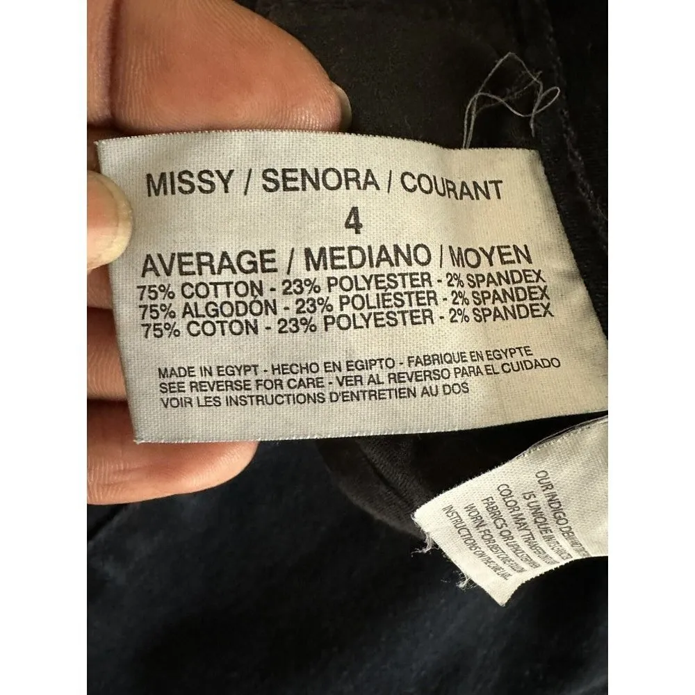 Nine West Cigarette Skinny Leg Jeans Womens Size 4R /27 Blue Stretch Denim Pants - Image 10