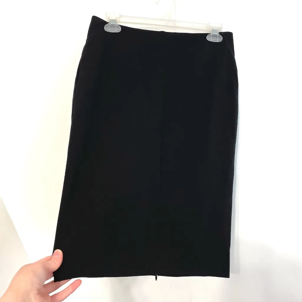 NEW NWT DIANE VON FURSTENBERG DVF Esme Black Jersey Knee Length Pencil Skirt 4 - Image 8
